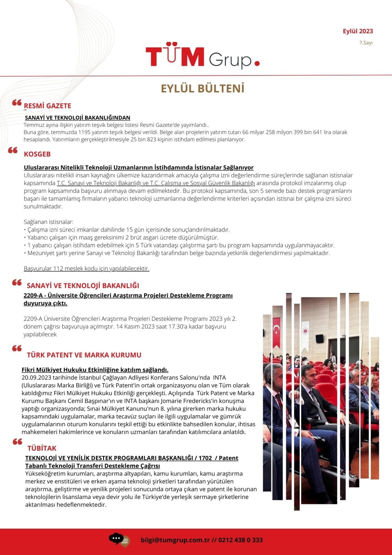 2023 Eylül Bülteni (7.sayı)